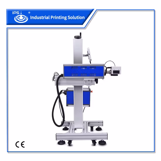 High Speed 30W Glass Date Fly CO2 Laser Marking Engraving Machine for Transparent Pet Water Bottle with CE