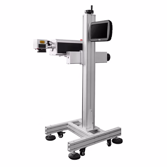 Multi-Language 10W High Speed Fly UV Laser Marking Machine for Plastic Cap with CE Cartificaion