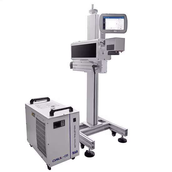 Multi-Language 10W High Speed Fly UV Laser Marking Machine for Plastic Cap with CE Cartificaion