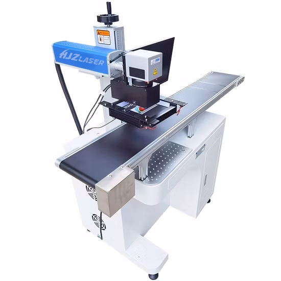 Enfoque automático portátil CCD 20W 30W 50W 60W 100W Jpt Raycus Mopa UV Galvo Fiber Laser Color Printing Marking Machine para Metal Plástico Vidrio Logo Grabado